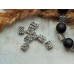 Бусины металлические с сеточкой 7*6 мм. Цвет черненое серебро